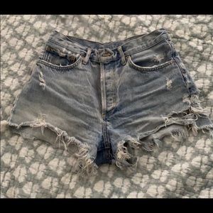 Agolde Ripped shorts size 28